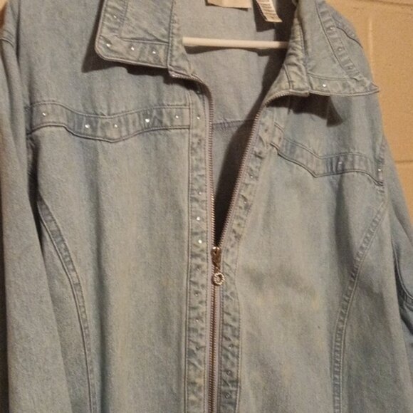 C.D. Daniels Light Blue Denim Jacket Size 3X - Picture 11 of 13